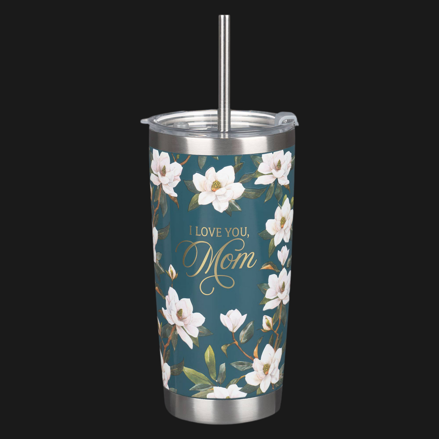 Tumbler SS Dk. Teal Love You Mom Prov. 31:25
