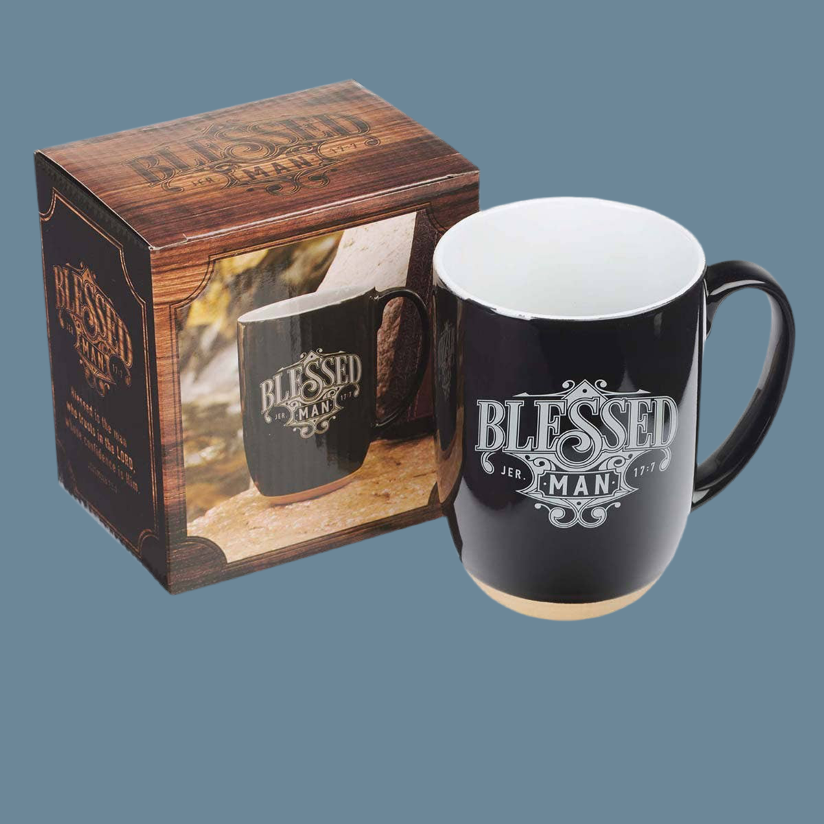 Mug Black/White Blessed Man Jer. 17:7