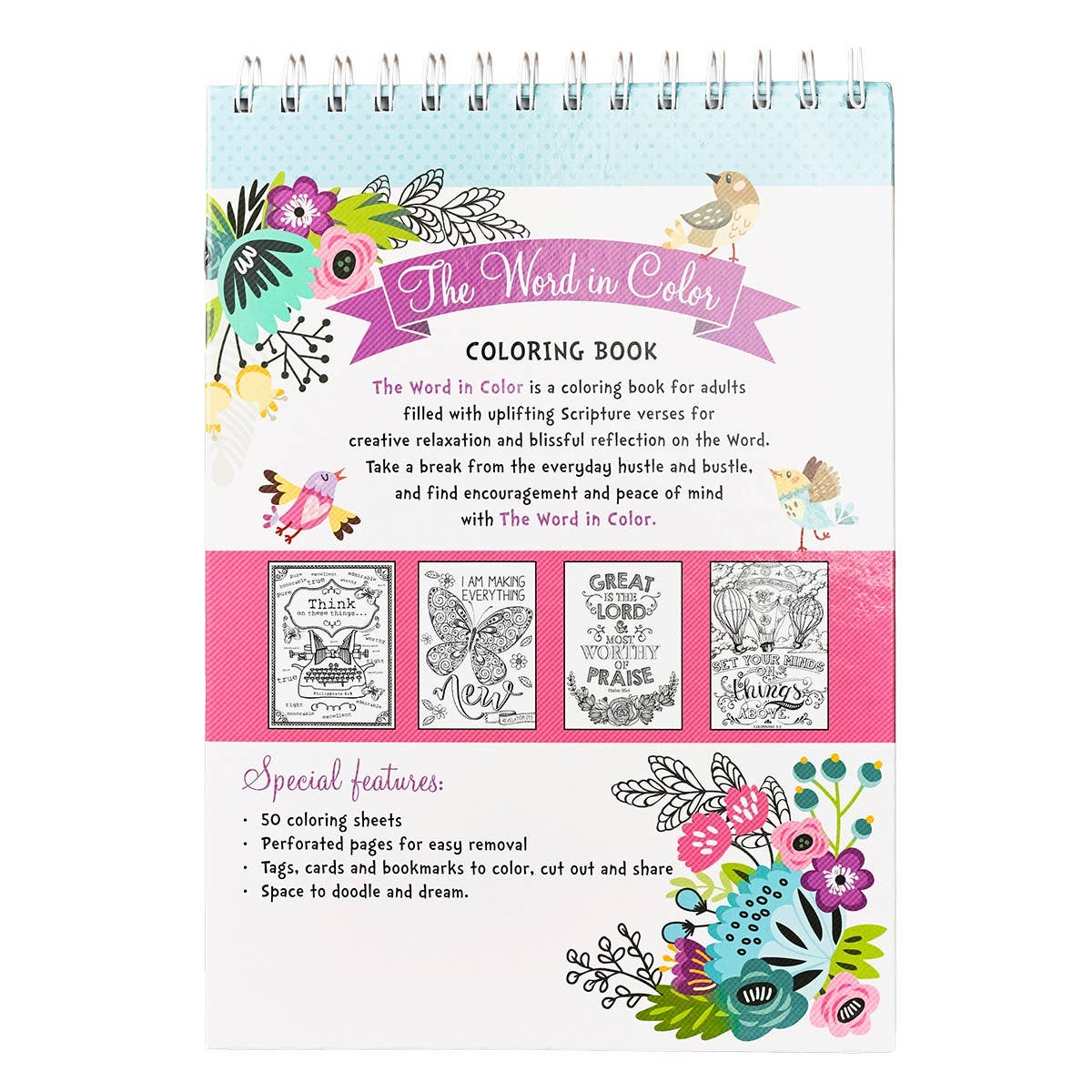 Coloring Book Wirebound The Word in Color