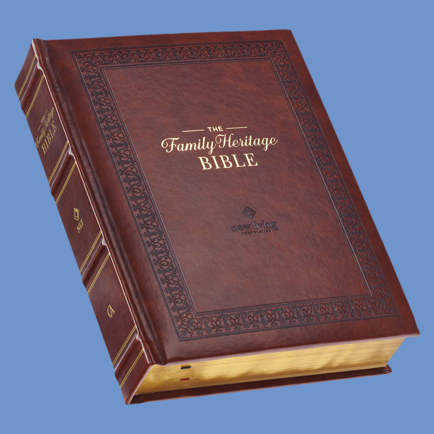 NLT, The Family Heritage Bible Hardcover, Brown