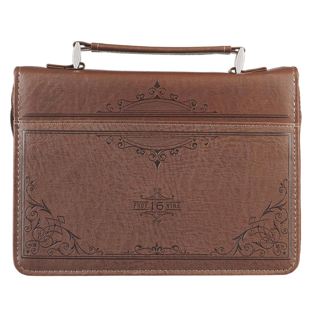 Bible Cover Classic Brown/Tan A Man's Heart Prov. 16:9