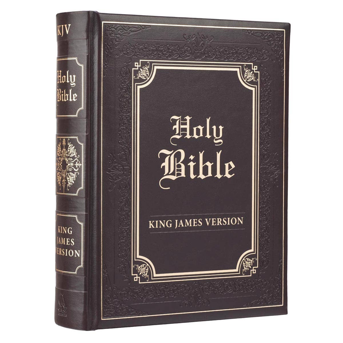 KJV Family Bible Faux Leather Padded HC, Dark Brown