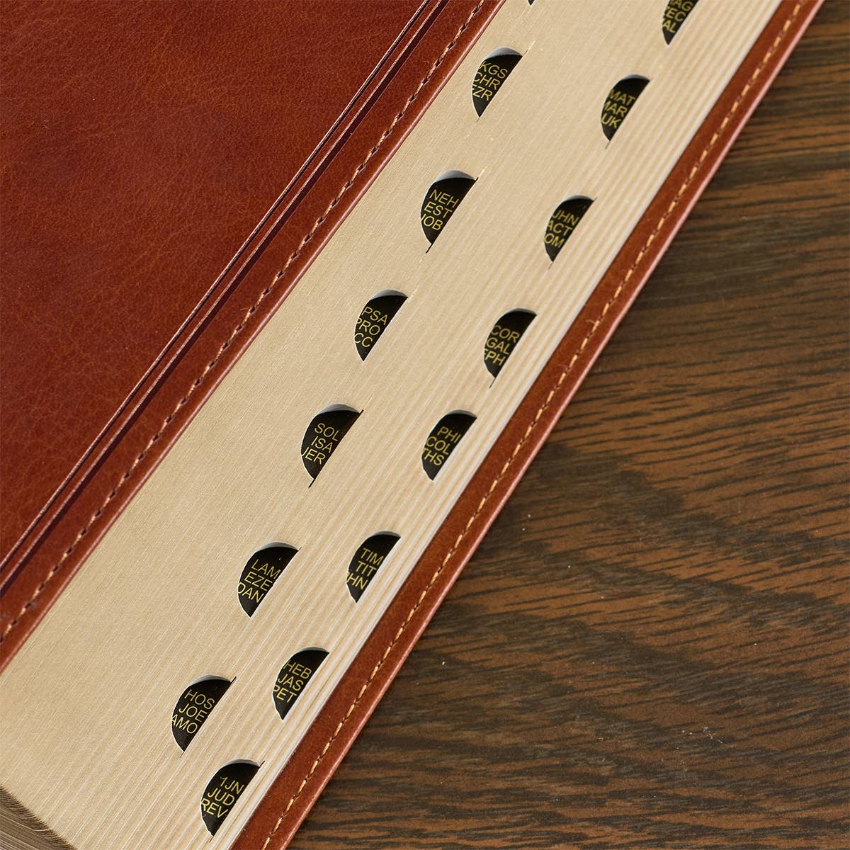 KJV Bible Giant Print Standard-size Faux Leather, Saddle Tan