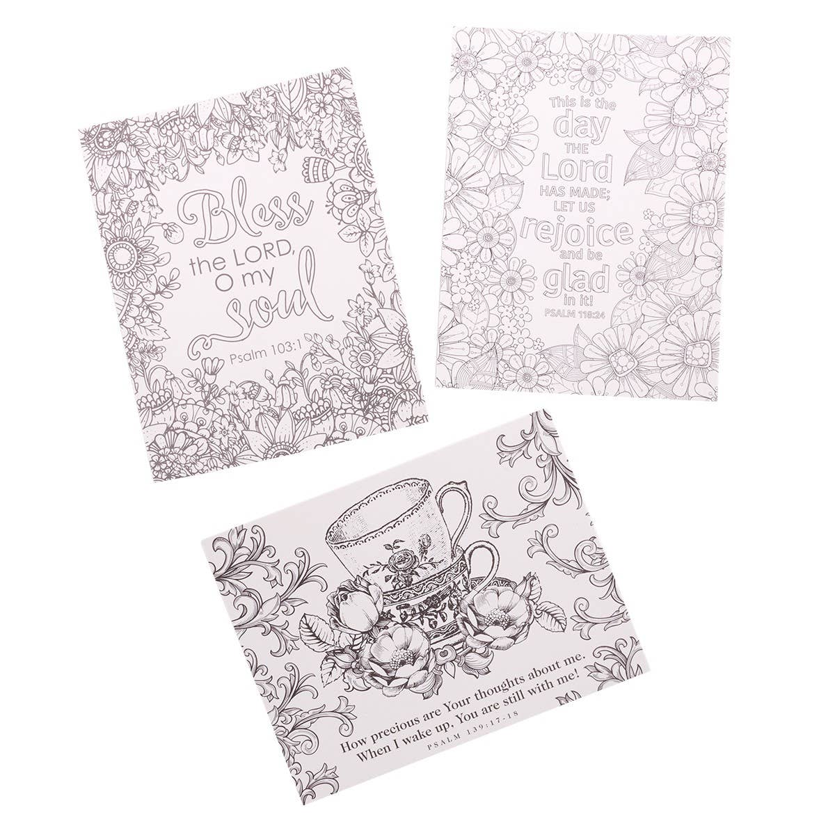 Coloring Cards Boxed Psalms in Color