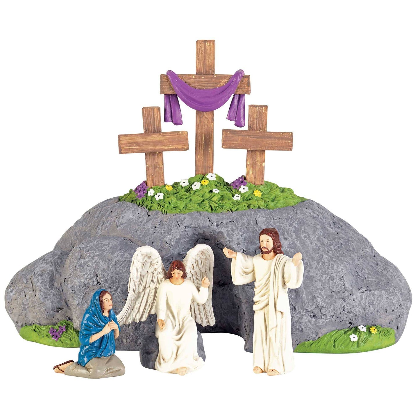 🍗EASTER NATIVITY 4 PIECE SET RESIN