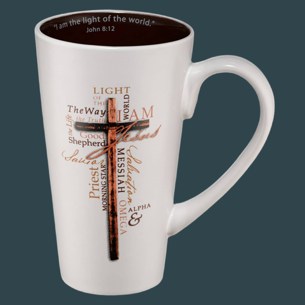 Mug Cross Light of the World John 8:12