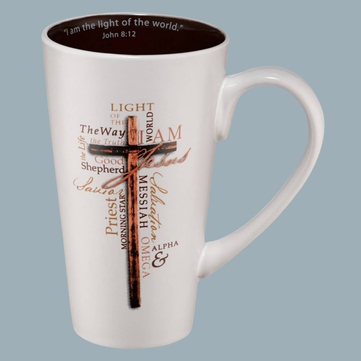 Mug Cross Light of the World John 8:12