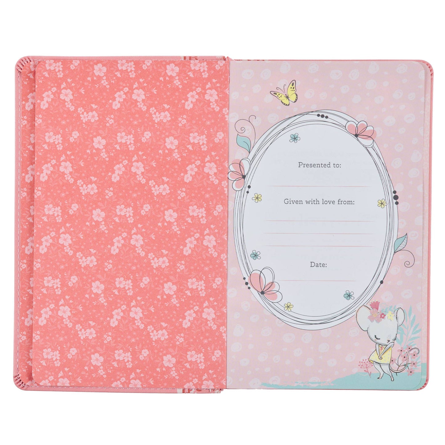 Bible NLT Infant Faux leather, Pink