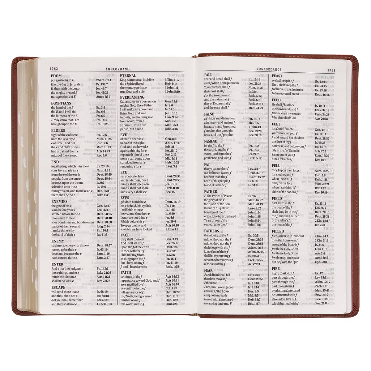 KJV Bible Giant Print Standard-size Faux Leather, Saddle Tan