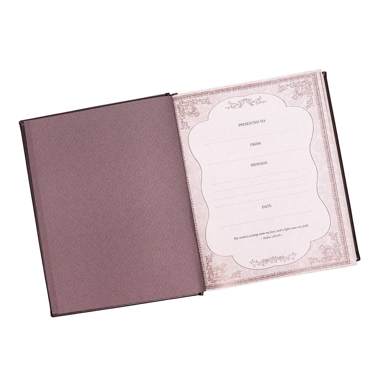 KJV Family Bible Faux Leather Padded HC, Dark Brown