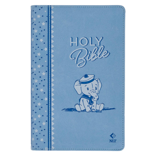 Bible NLT Infant Faux leather, Blue