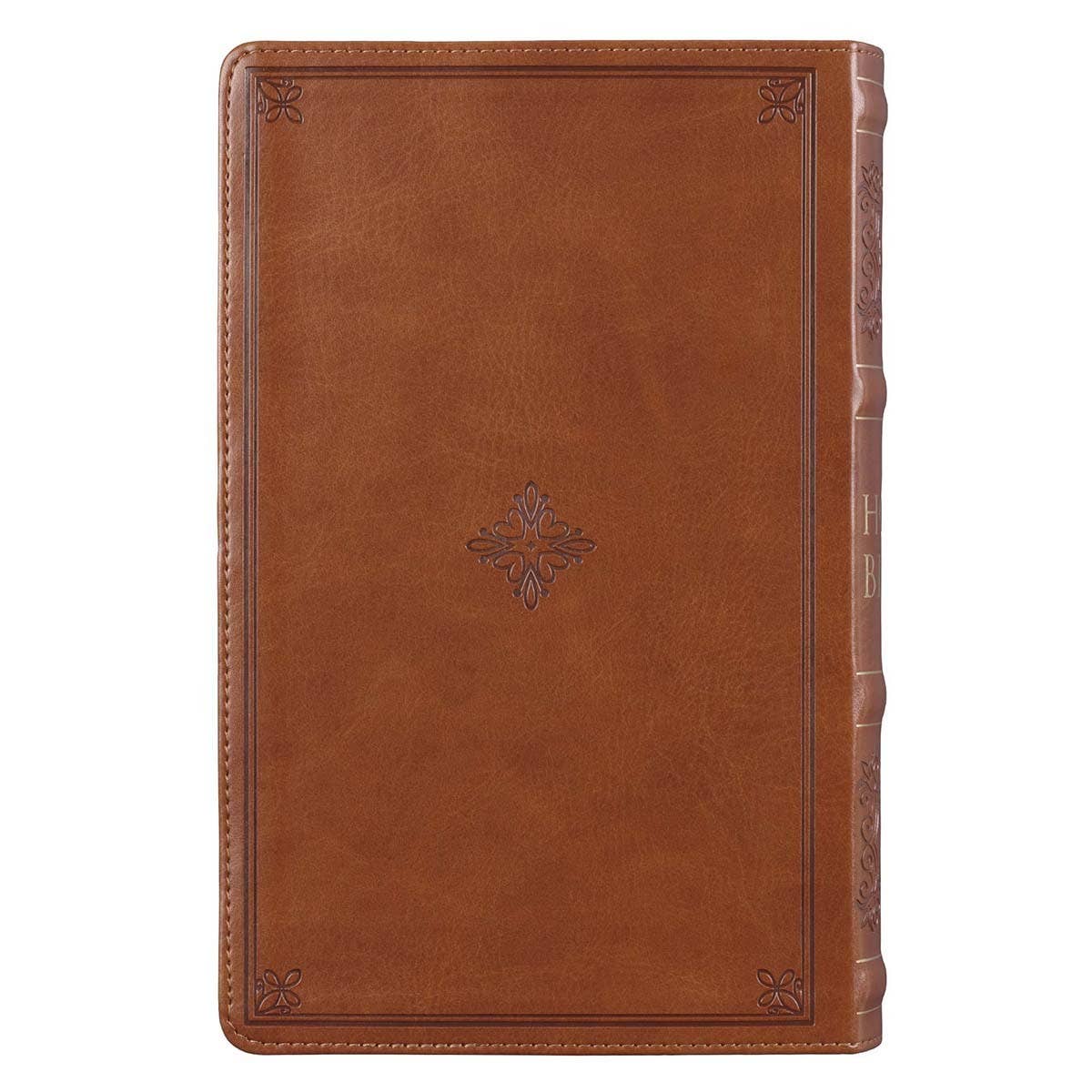 KJV Bible Giant Print Standard-size Faux Leather, Saddle Tan