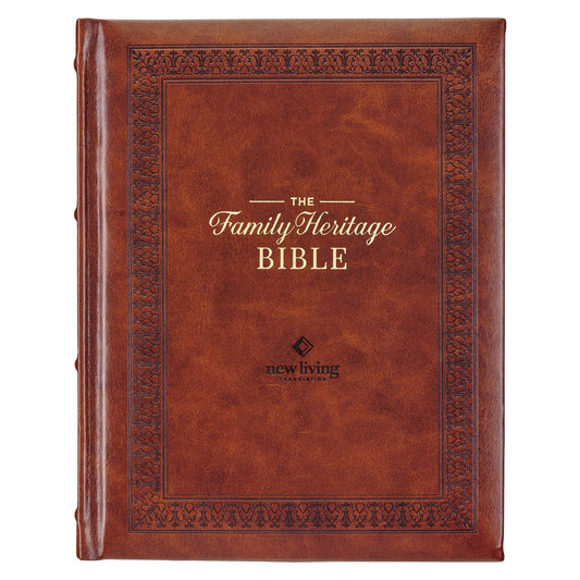 NLT, The Family Heritage Bible Hardcover, Brown